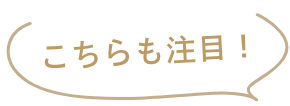 こちらも注目！