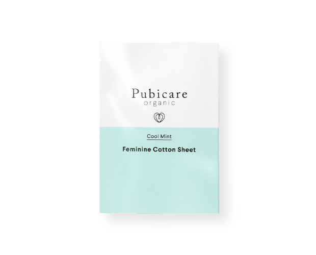 【Pubicare organic】フェミニンコットンシート クールミント 5枚